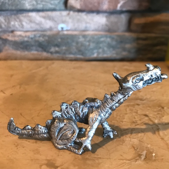 (Mostly) Pewter Dragon Figurines Junk Lot - Picture 6 of 16